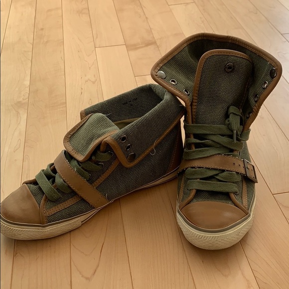 Aldo army green hi top sneakers - Picture 6 of 6